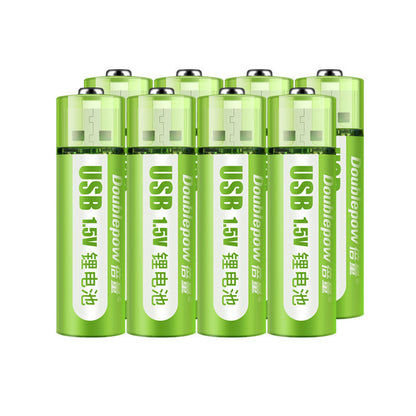 USB Rechargeable Battery No. 5, No. 7 Lithium Battery, Large Capacity 1.5v Constant Voltage AA - iztia
