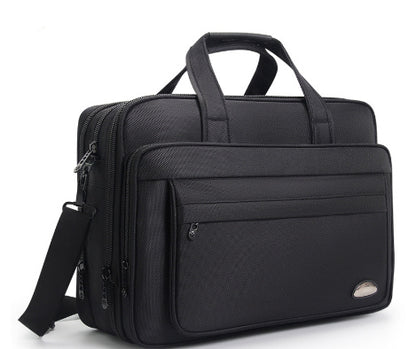 Large Capacity Briefcase Men's Business Canvas Portable - iztia