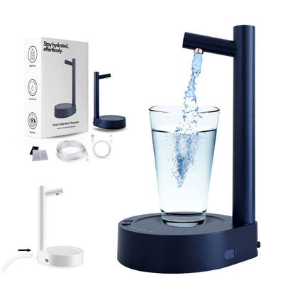 Desk Dispenser Electric Water Gallon Automatic Water Bottle Dispenser Rechargeable Water Dispenser - iztia