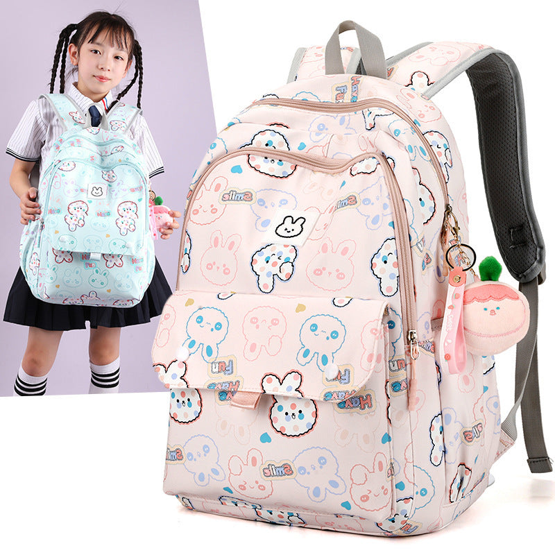 Cute Girls' Lightweight Multi-layer Primary School Student Large Capacity Schoolbags - iztia