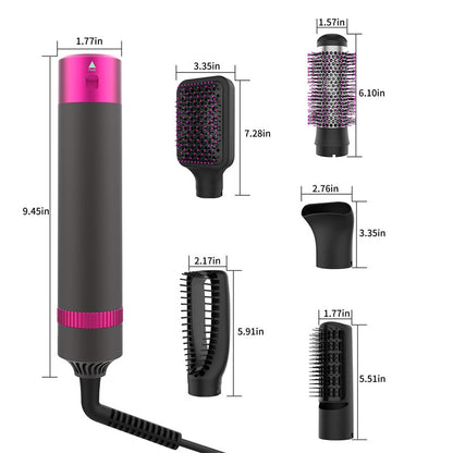 Professional 5 In 1 Hair Dryer Brush Dryer And Straightening Brush Electric Hair Styling Tool Automatic Hair Curler Beauty Supplies Gadgets - iztia