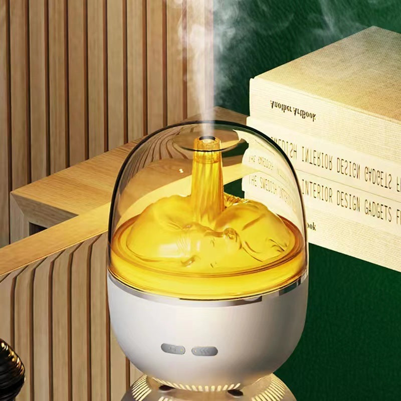 Air Humidifier Essential Oil Ultrasonic Aromatherapy Atomizer Colorful Light Heavy Fog Volume Office Home Accessories - iztia