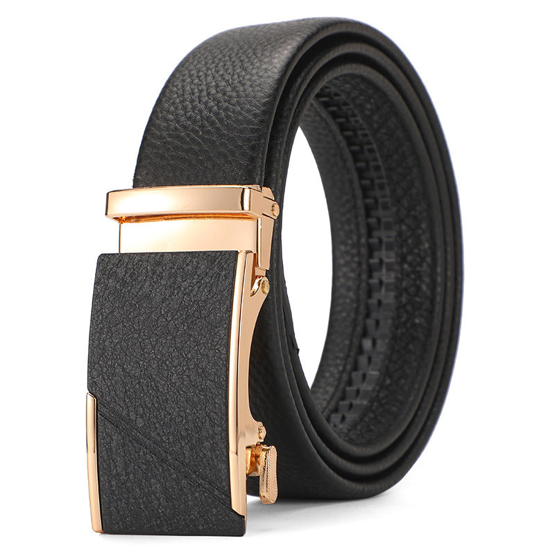 Genuine Leather Automatic Pure Leather Belt Boys - iztia