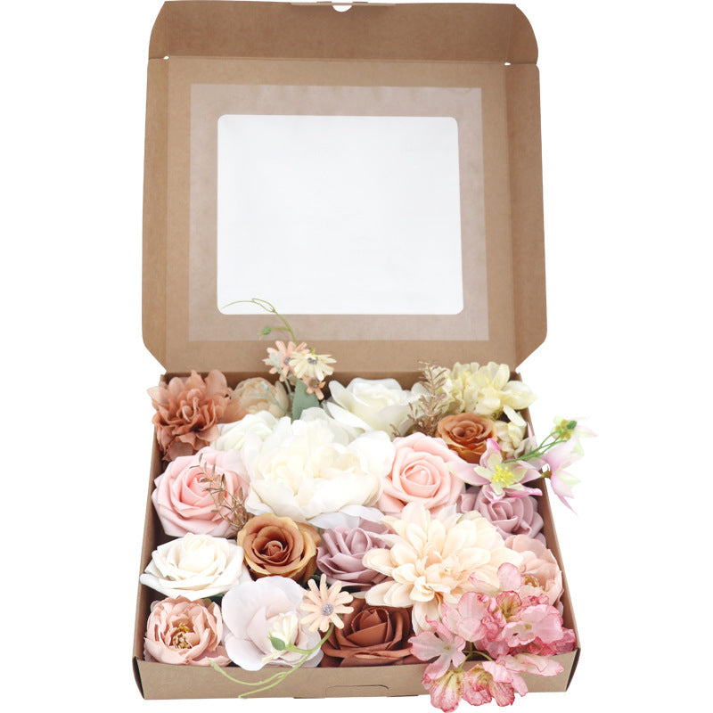 Flower Box Wedding Birthday Party Gift Wedding Bridesmaid Bridal Bouquet - iztia