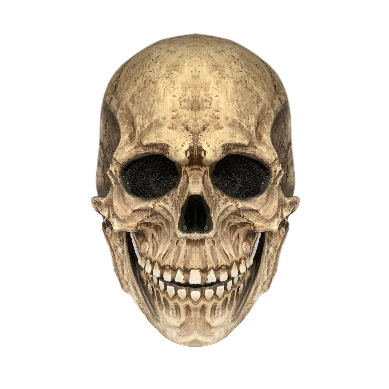 Halloween Movable Mouth Skull Mask Helmet Mouth Movable Skull Full Head Skull Mask - iztia