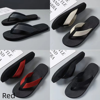 Men's Thick-soled Flip-flops Non-slip Fashion Beach Shoes - iztia