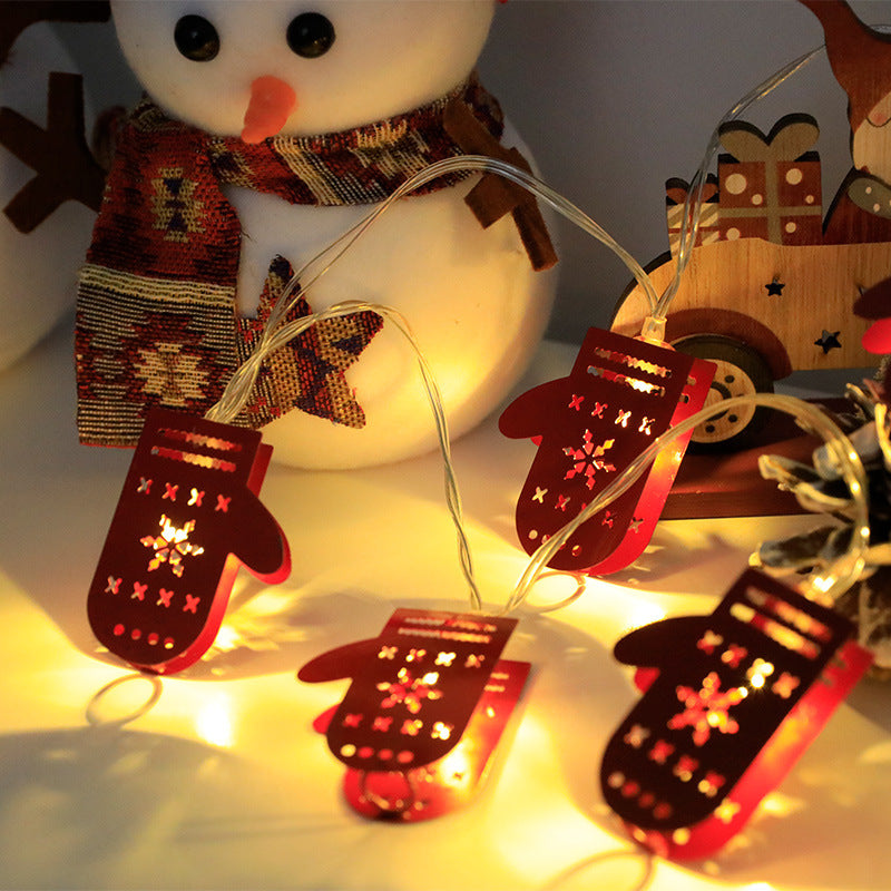 Christmas LED Light String Santa Claus Elk Snowman Xmas Ornament String Light Christmas Decorations New Year Navidad Gift - iztia