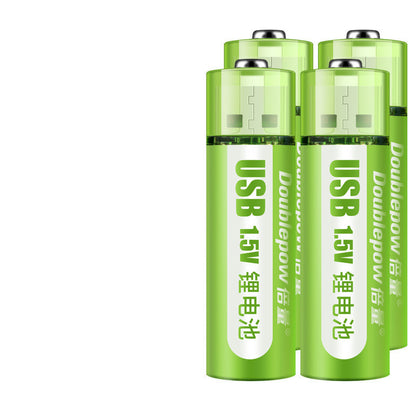 USB Rechargeable Battery No. 5, No. 7 Lithium Battery, Large Capacity 1.5v Constant Voltage AA - iztia
