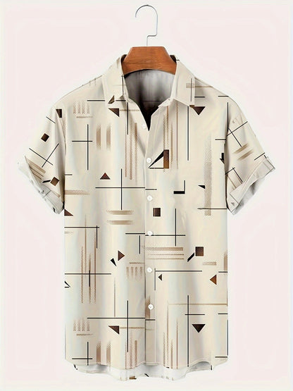 Fashion Printed Shirt Summer Menswear Printing - iztia