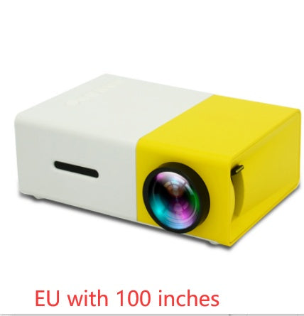 Portable Projector 3D Hd Led Home Theater Cinema HDMI-compatible Usb Audio Projector Yg300 Mini Projector - iztia