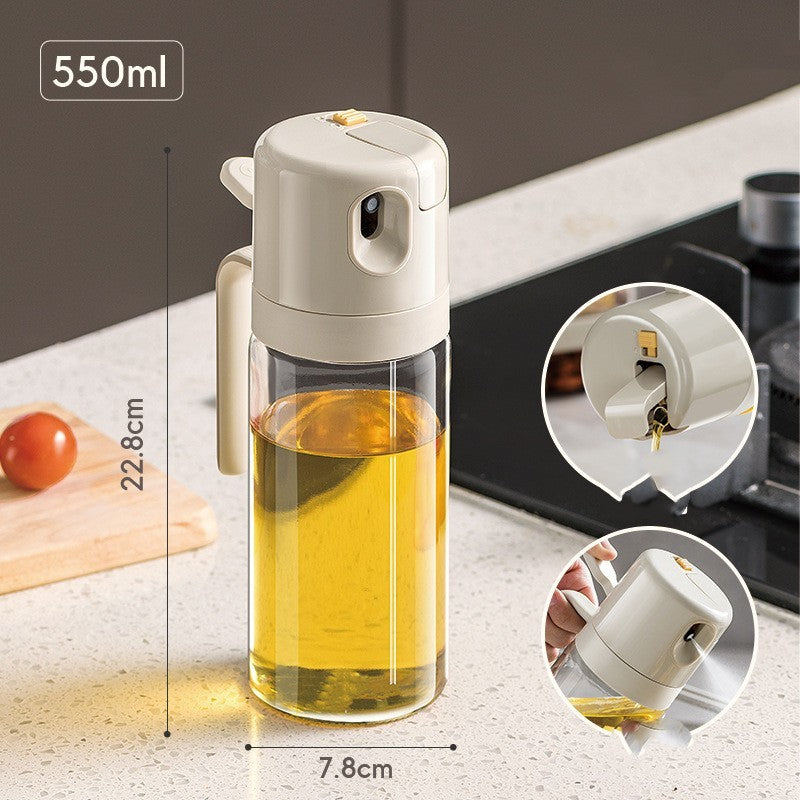 2 In 1 Oil Sprayer Bottle BBQ Cooking Oil Dispenser Olive Oil Pourers Sprayer Kitchen Baking Oil Mister Vinegar Bottle - iztia