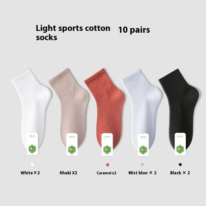 All-in-one Machine Weaving Spring And Summer Antibacterial Breathable Cotton Men's Socks - iztia