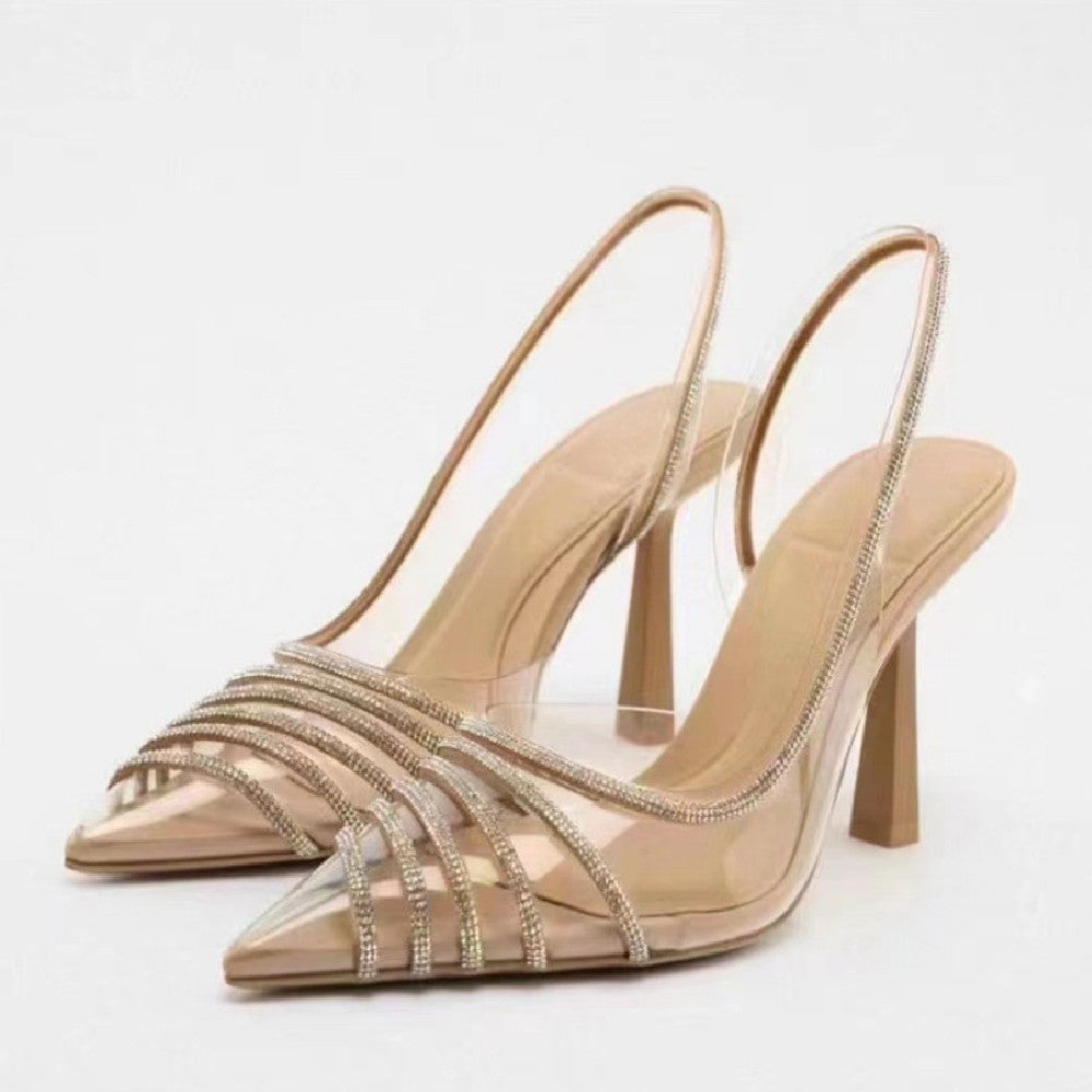 Fashion Pointed Toe Strap Low-cut Women's Sandals - iztia