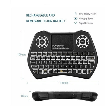 Mini Wireless Keyboard Flying Mouse Keyboard Supports Multi-language Keyboard - iztia