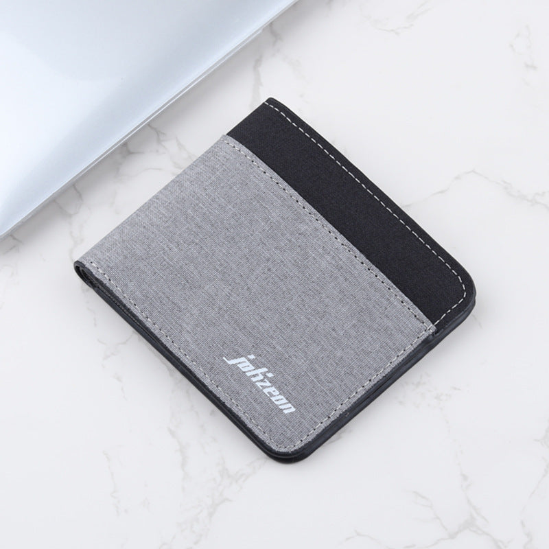 Personalized Trendy Niche Contrast Color Wallet Men's Wallet - iztia