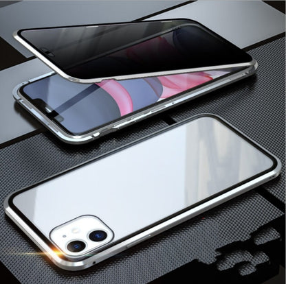 Double-sided glass magnetic king mobile phone case no anti-peep function - iztia