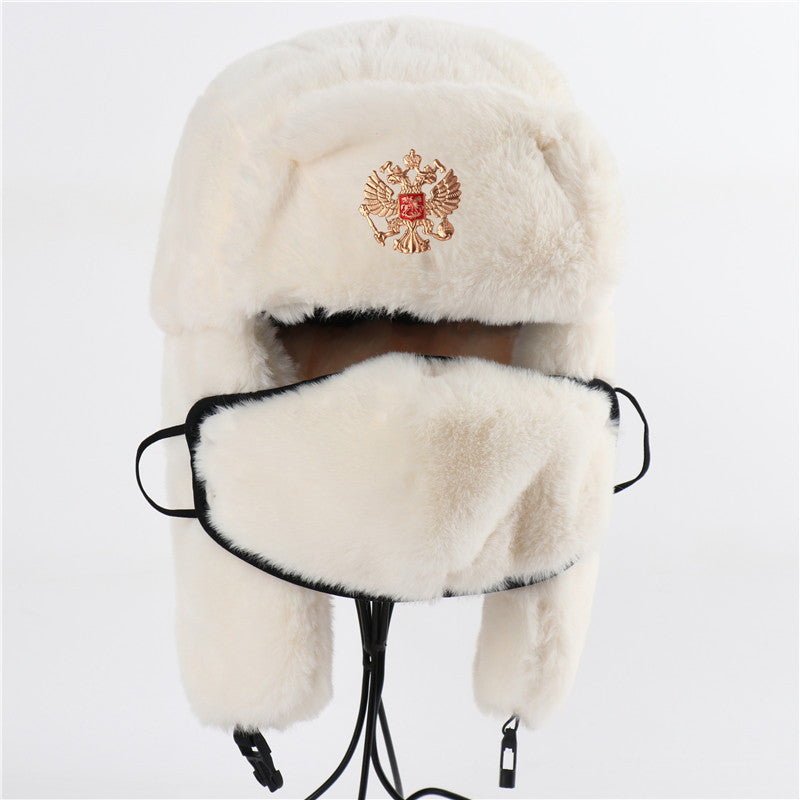 Ushanka Men And Women Imitation Rabbit Fur Outdoor Earmuffs Hat - iztia