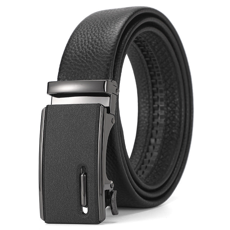 Genuine Leather Automatic Pure Leather Belt Boys - iztia