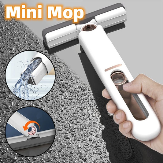 Mini Mops Floor Cleaning Sponge Squeeze Mop Household Cleaning Tools Home Car Portable Wiper Glass Screen Desk Cleaner Mop - iztia