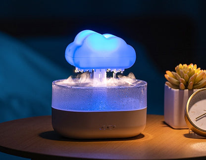 200ML Rain Cloud Humidifier Water Drip Rain Cloud Diffuser With Essential Oils Aroma Diffuser - iztia