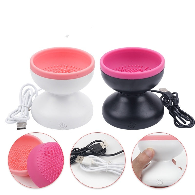 Electric Makeup Brush Cleaner Machine Portable Automatic USB Cosmetic Brush Cleaner Tools For All Size Beauty Makeup Brushes Set - iztia