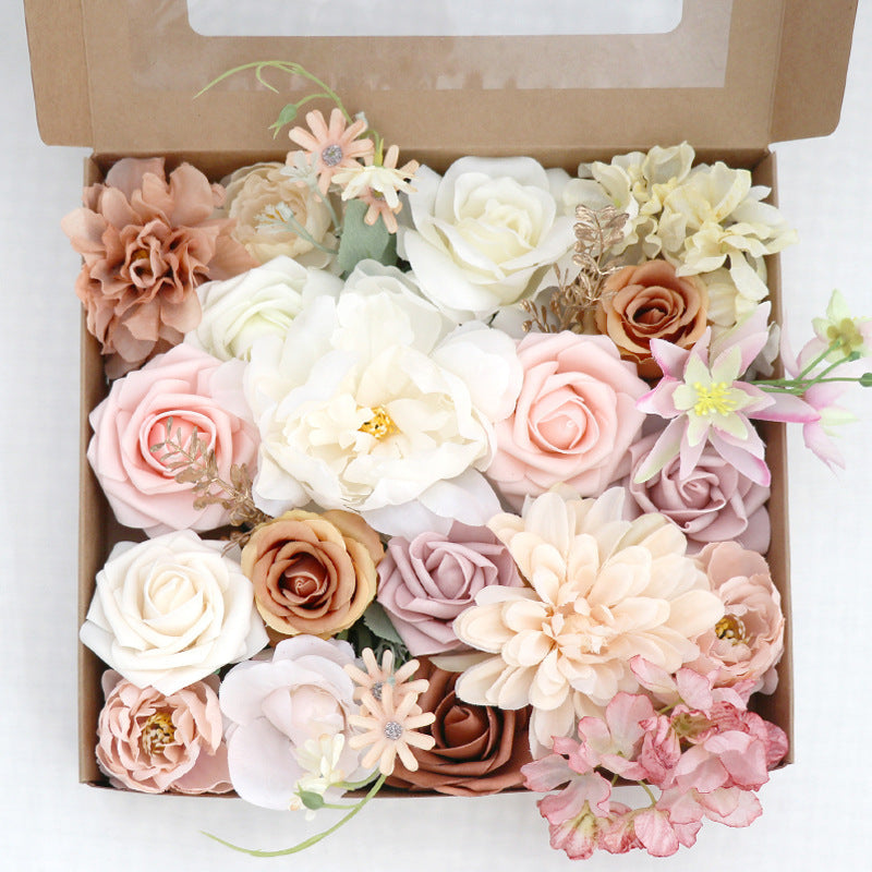 Flower Box Wedding Birthday Party Gift Wedding Bridesmaid Bridal Bouquet - iztia