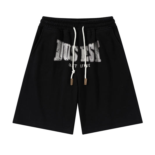 Letter Print Casual Short Sweatpants Men - iztia