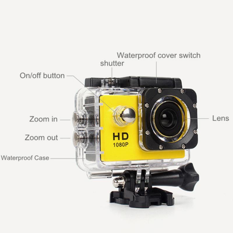 HD High-definition 1080P Action Sports Waterproof  DV Camera - iztia