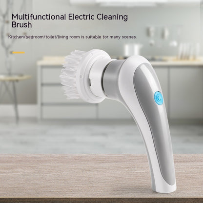 Electric Cleaning Brush 4 In 1 Spinning Scrubber Handheld Electric Cordless Cleaning Brush Portable - iztia