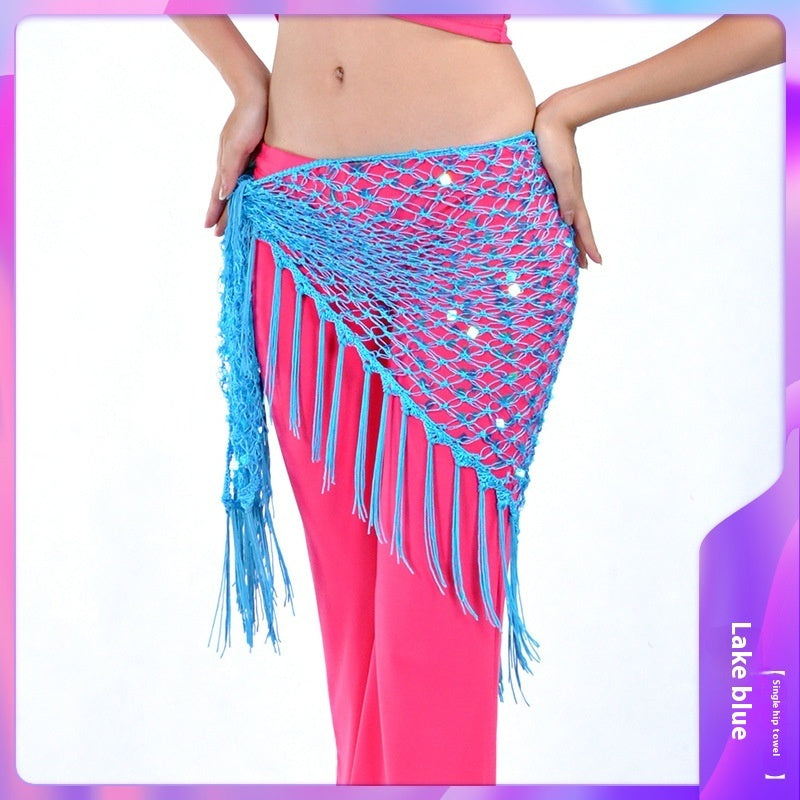 Mermaid Sequined Triangle Hip Scarf Clothing - iztia