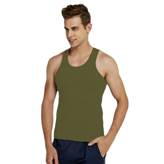 Men's Cotton Slim Fit Sports Vest: Breathable & Stretchy Underwear - iztia