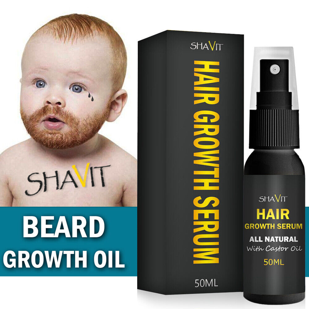 Mens Beard Growth Oil Serum Fast Growing Mustache Facial Hair Treatment For Men - iztia