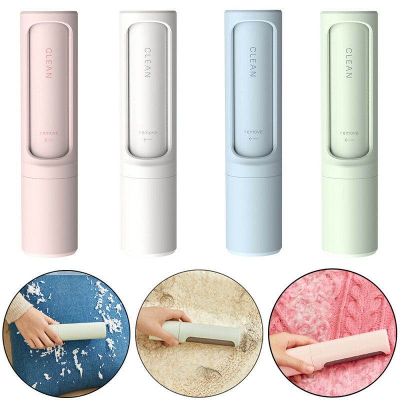 Rotating Cylinder Sticker Roller Electrostatic Brush Hair Removal Artifact Pet Hair Removal Brush Clothes Sticky Brush Hair Remover - iztia