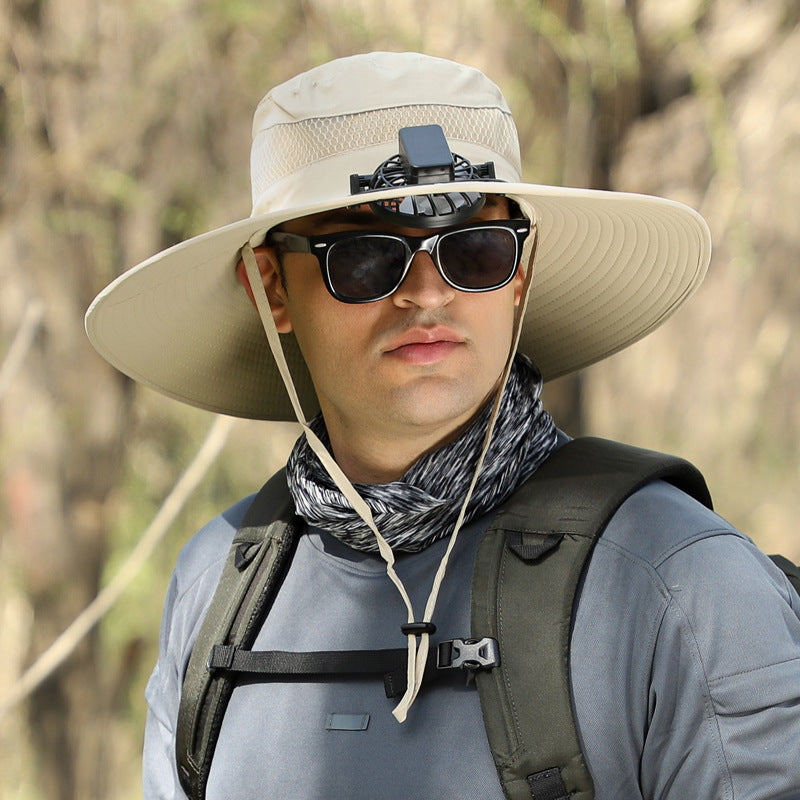 Men's Outdoor Sun Hat Hiking Climbing Fishing Hat - iztia