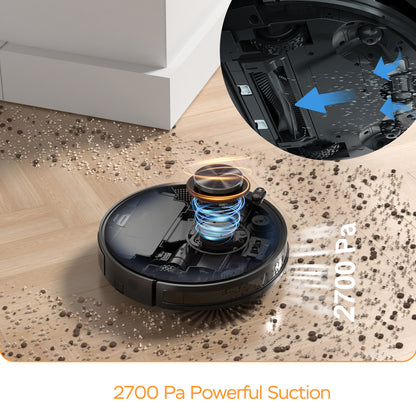 Geek Smart L7 Robot Vacuum Cleaner And Mop, LDS Navigation, Wi-Fi Connected APP, Selective Room Cleaning,MAX 2700 PA Suction, Ideal For Pets And Larger Home Banned From Selling On Amazon - iztia