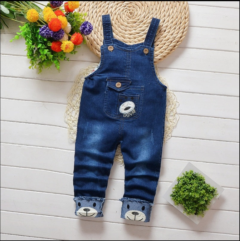 Baby Boy Denim Overalls Kids Jeans - iztia