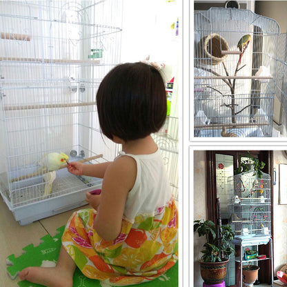 Portable Pet Display Cage Wire Bird Cage Parrot Cage - iztia