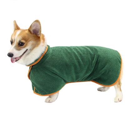 Absorbent Pet Bathrobe With Waist-wrapped Microfiber - iztia