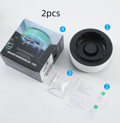 Smoke Removal Air Purification Ashtray Anion Purification Practical Automatic Purifier Ashtray Portable Gadgets For Car Ashtray - iztia