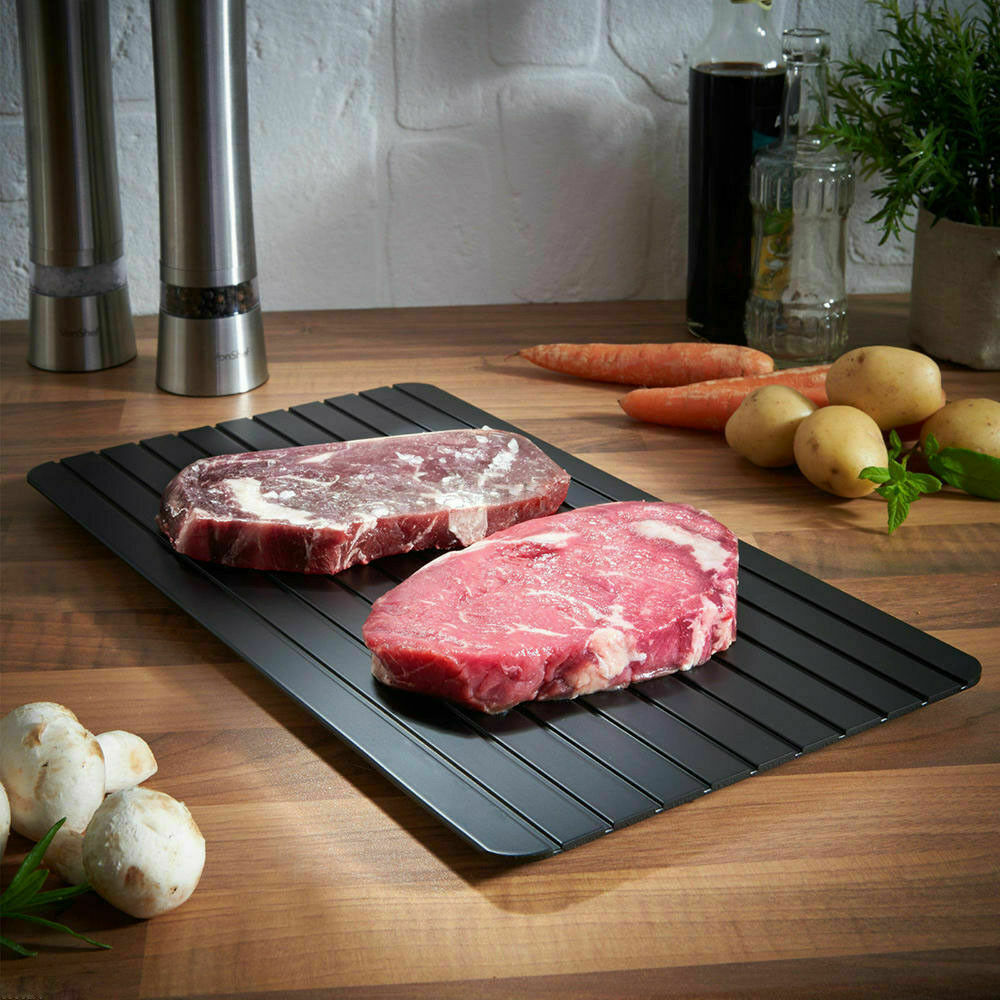 Fast Defrost Tray Fast Thaw Frozen Food Meat Fruit Quick Defrosting Plate Board Defrost Tray Thaw Master Kitchen Gadgets - iztia