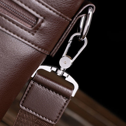 Men's Portable Crossbody Shoulder Briefcase - iztia