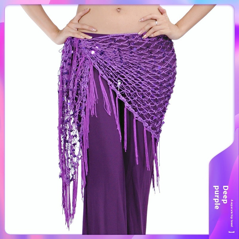 Mermaid Sequined Triangle Hip Scarf Clothing - iztia