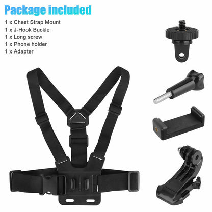 Chest Strap Mount Accessories Adjustable Phone Holder For GoPro Hero 9 8 - iztia