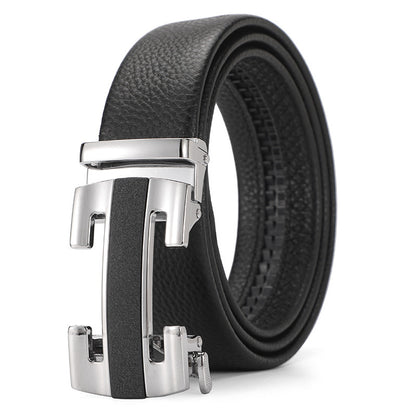 Genuine Leather Automatic Pure Leather Belt Boys - iztia