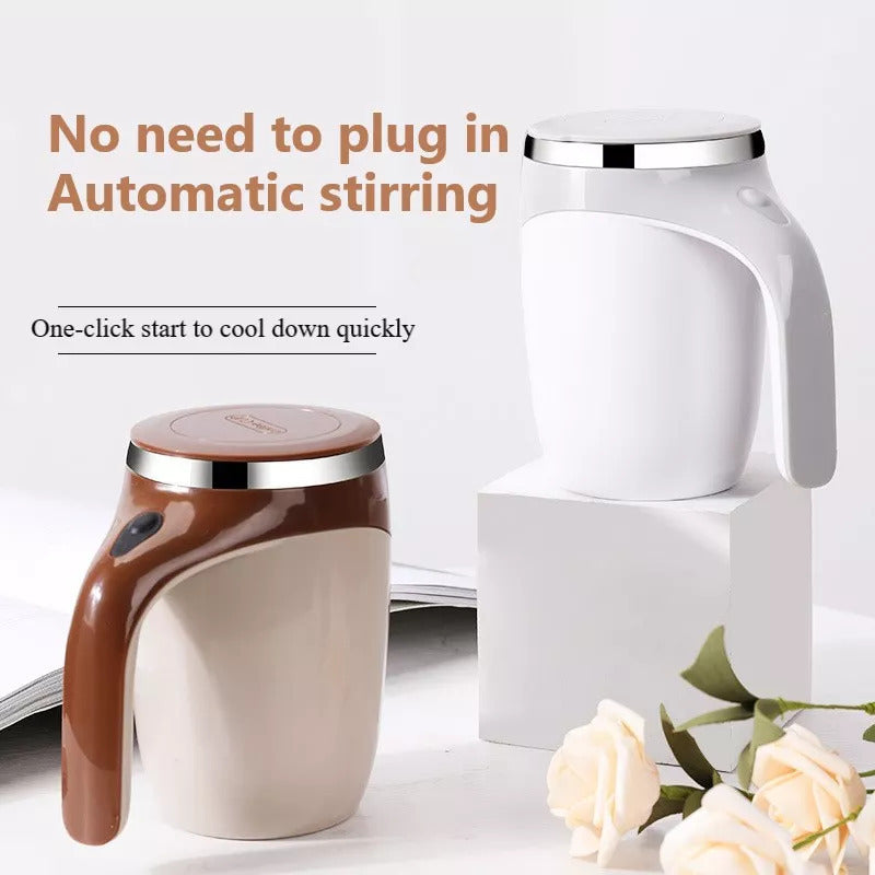 Rechargeable Model Automatic Stirring Cup Coffee Cup High Value Electric Stirring Cup Lazy Milkshake Rotating Magnetic Water Cup - iztia