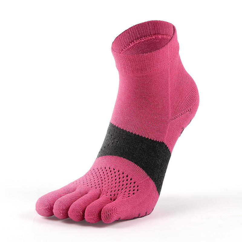 Breathable Marathon Running Antibacterial Yoga Five Finger Anti Slip Sports Socks - iztia