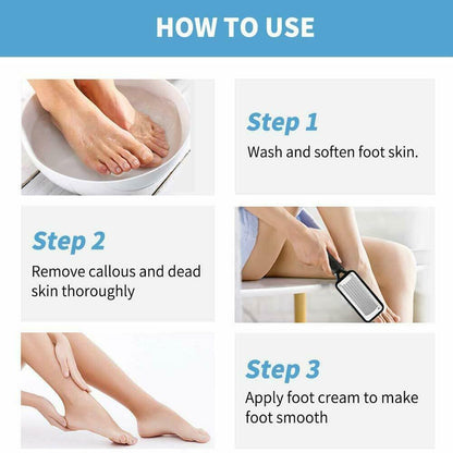 Foot Rasp File Callus Remover Pedicure Tool Dead Hard Skin Scraper Scrubber Tool - iztia