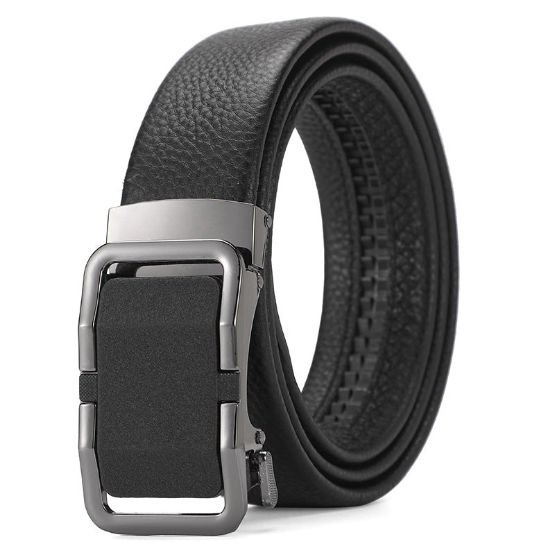 Genuine Leather Automatic Pure Leather Belt Boys - iztia