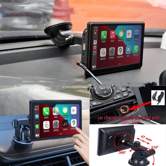 Portable IPS Car Smart Screen Wireless Projection Screen Carplay Android AUTO - iztia