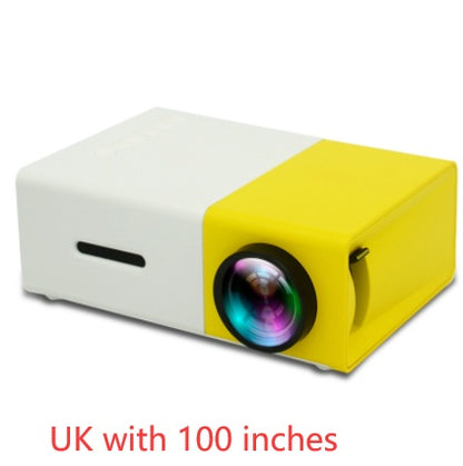 Portable Projector 3D Hd Led Home Theater Cinema HDMI-compatible Usb Audio Projector Yg300 Mini Projector - iztia